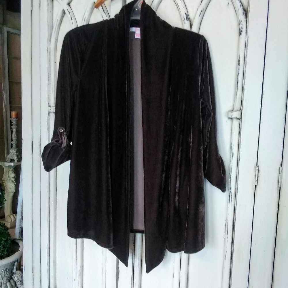 Velvet cardigan